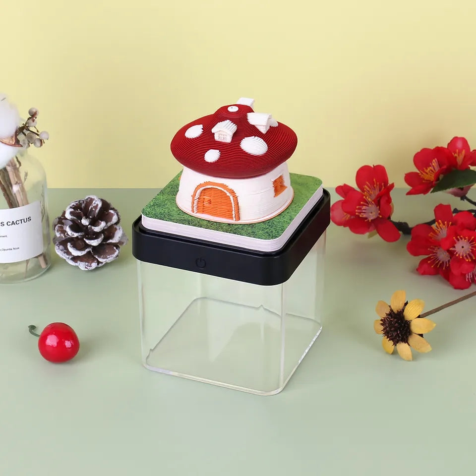 Mushroom House Calendar (with Lights)