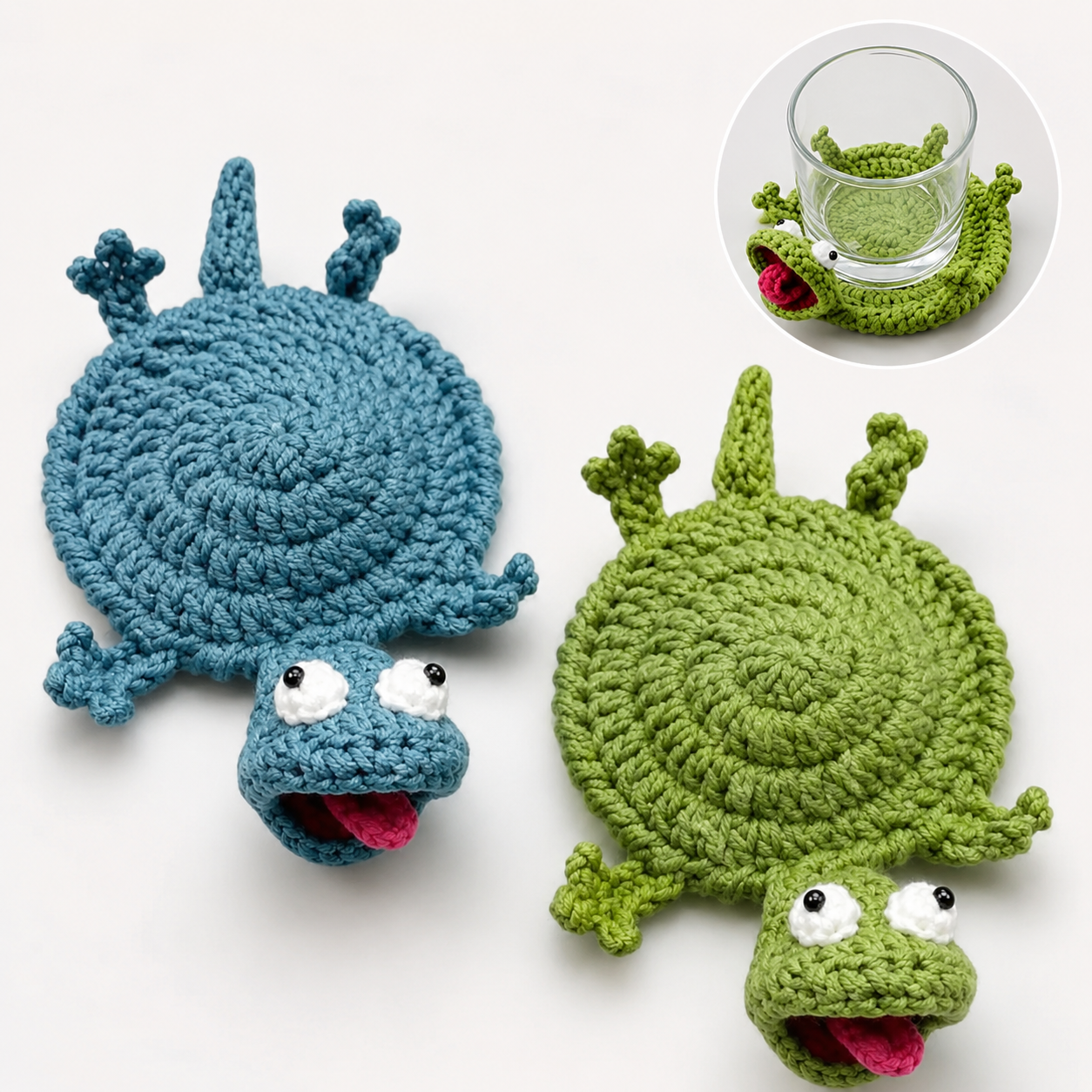 Handmade Crochet Cup Coaster | Adorable Animal Drink Mat