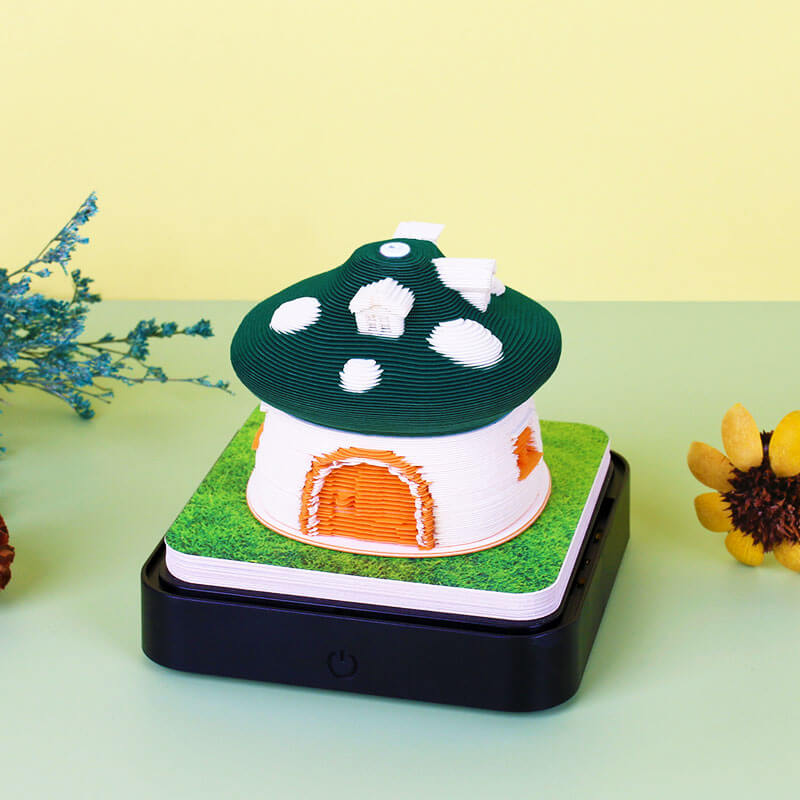 Mushroom House Calendar  (with Lights)