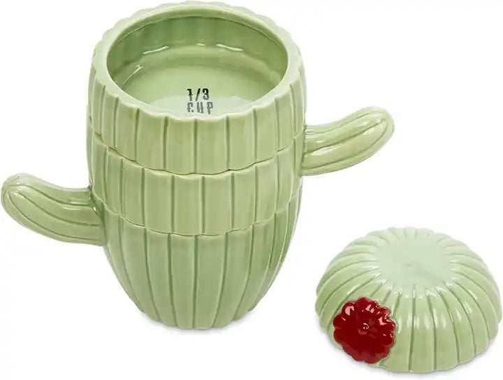 Cute Ceramic Cactus Measuring Cups Set of 4