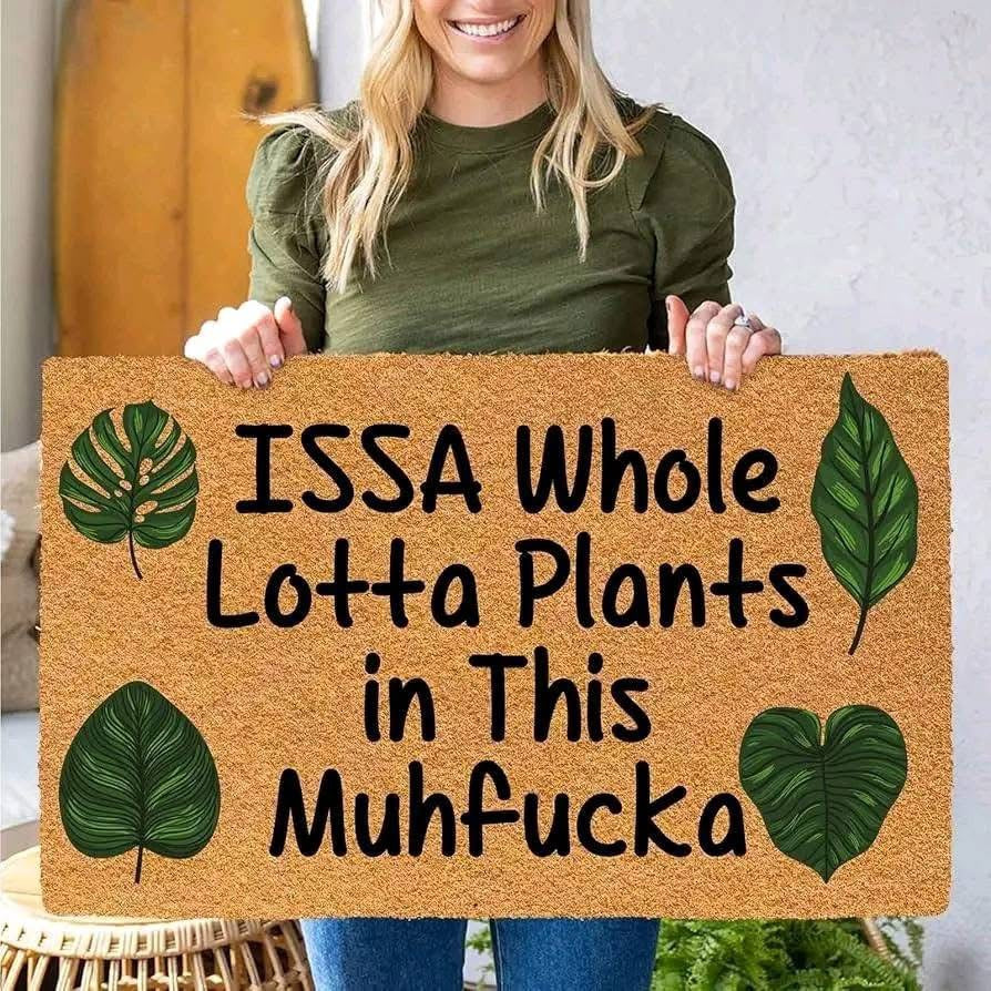 Funny Plant Doormat