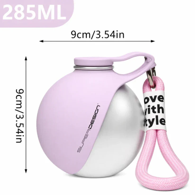 2-in-1 Portable Dog Water Bottle with Foldable Bowl